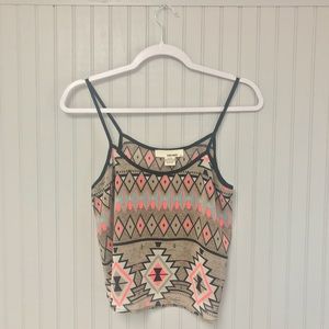 Neon Tribal Crop Top
